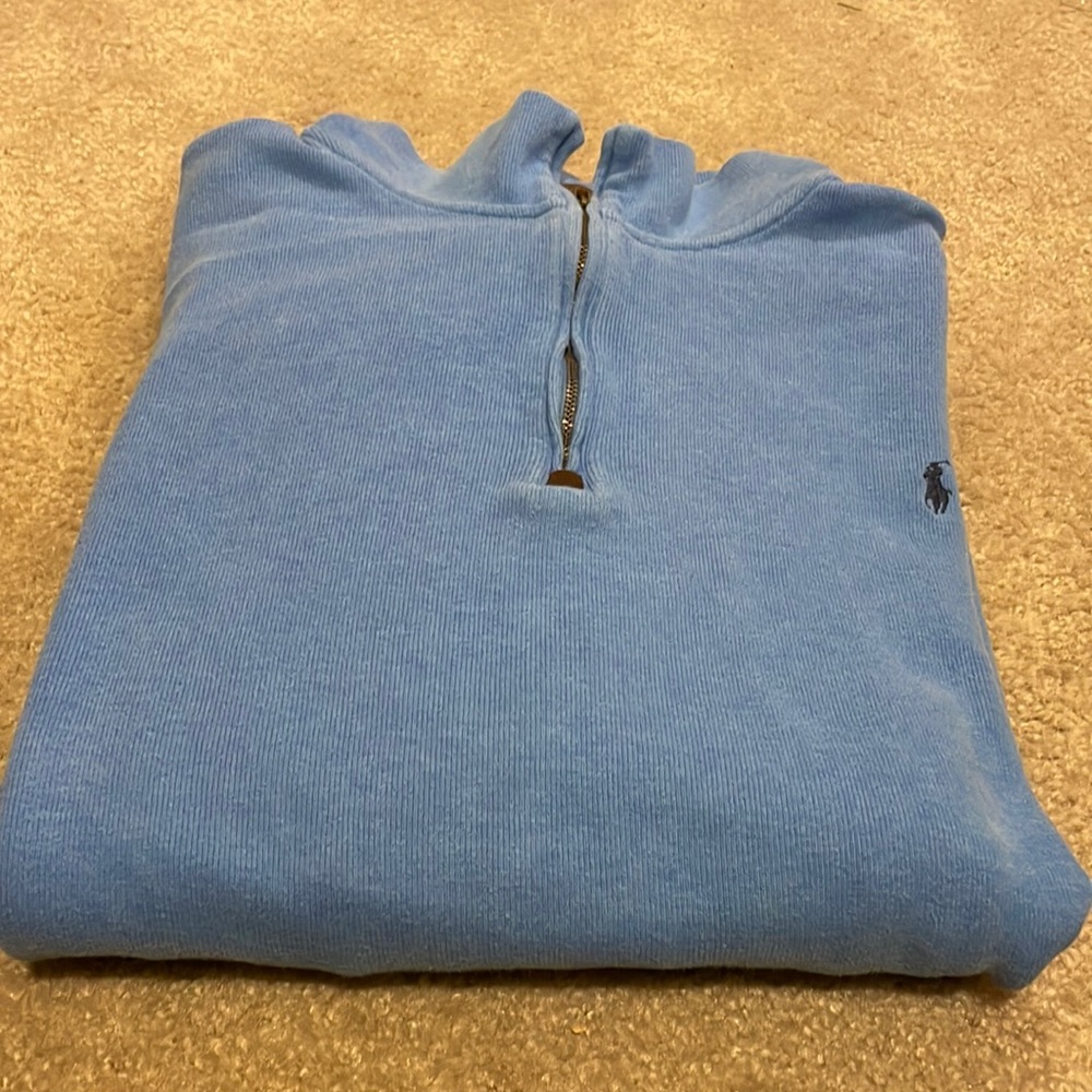 Polo Ralph Lauren light blue 5XB quarter zip
